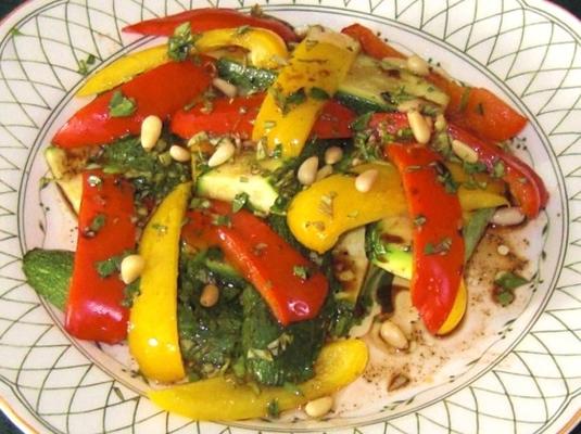 courgette met balsamico vinaigrette