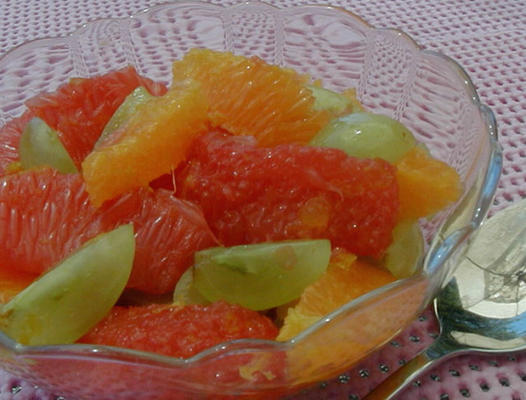 sinaasappel, grapefruit en druivenmoes