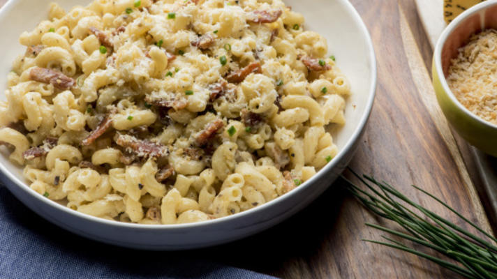 truffel carbonara mac en kaas