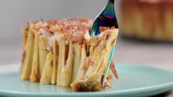 rigatoni pizza taart