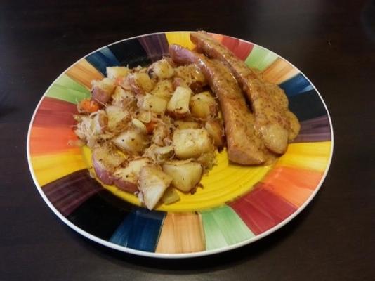 aardappel en zuurkool bakken