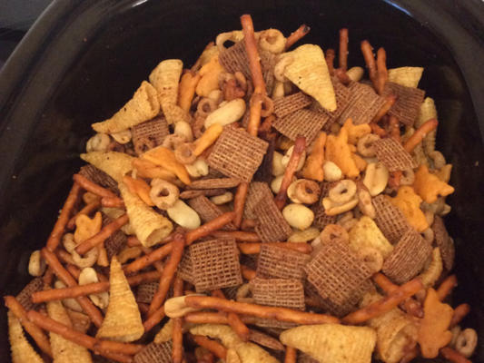 snack-mix (noten en bouten) recept voor slowcooker