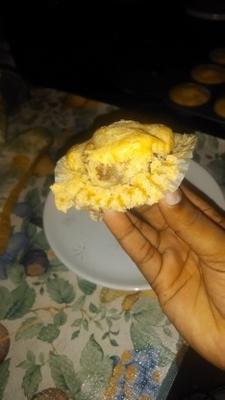 ontbijt in een maïsmuffin
