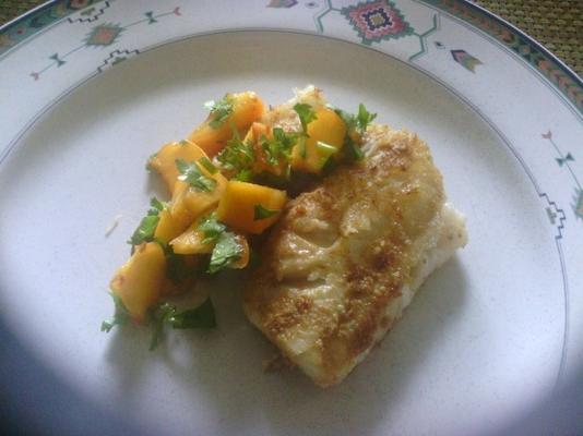 Tilapia van Marokkaanse stijl met recept voor komijn, mango en koriander