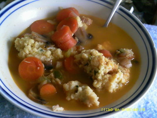 mushroom jalapeno matze bal soep