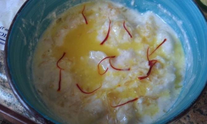 fruit kheer (Indiase fruit en yoghurt pudding)