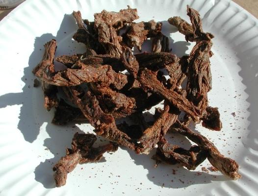 Ethiopisch gekruid beef jerky (quwanta)