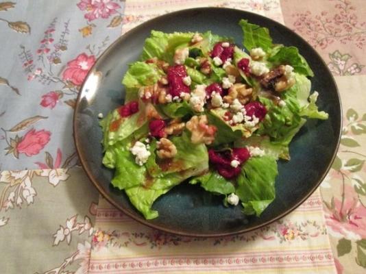 frambozen walnoot salade