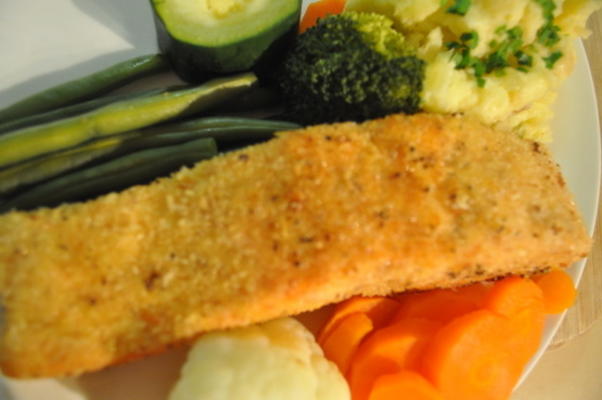 dee's panko-gepaneerde pecannoot-zalm