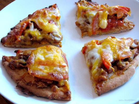 snelle vegetarische pizza