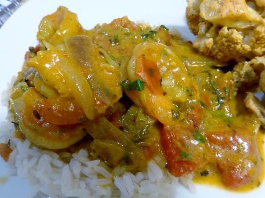 aubergine en bloemkool curry (ww)