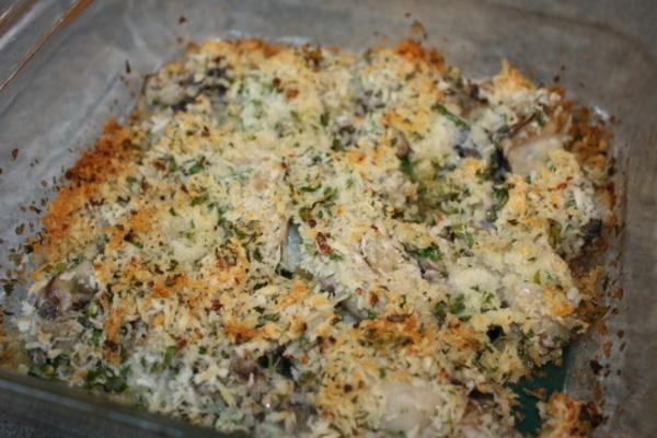 gebakken oesters met broodkruimels en knoflook (ostriche alle 'italia