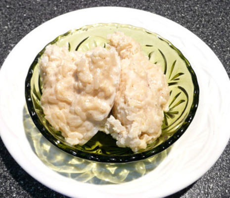 rijstpudding van overgebleven rijst