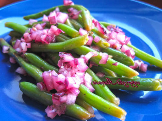 salatah el loobyea (Libanese groene boon salade)