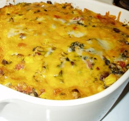 eenvoudige vegetarische Mexicaanse lasagne