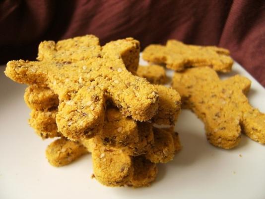 veganistische kikkererwt crackers