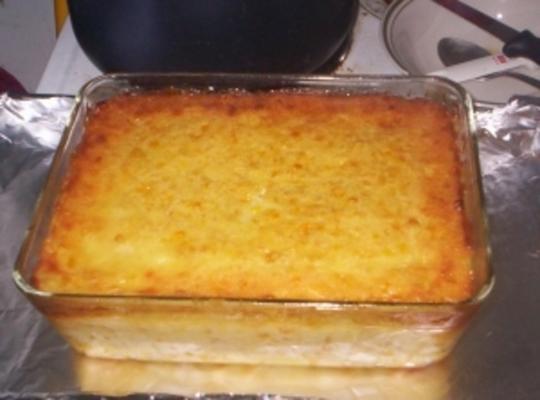 zuidelijke gebakken corn pudding