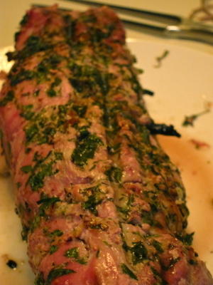 chimichurri gevuld varkenslende