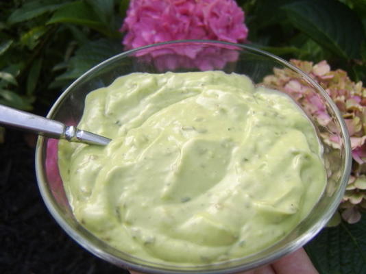 avocado-basilicum saladedressing