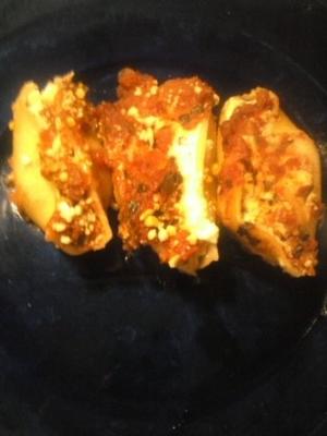 feta en kruid gevulde schelpen
