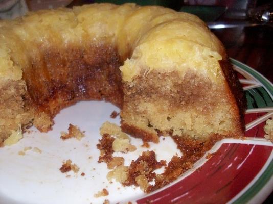 honing broodje ananas ondersteboven cake
