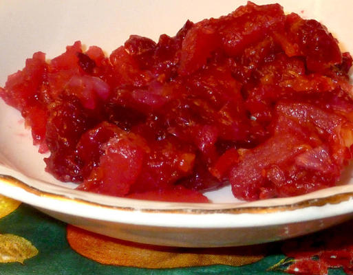 eenvoudig cranberry-relish (magnetron)