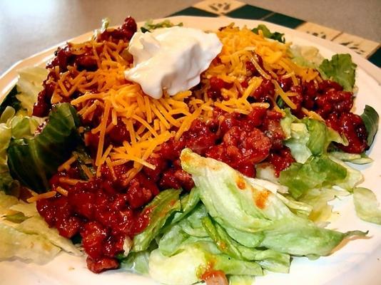 zoete en pittige taco salade
