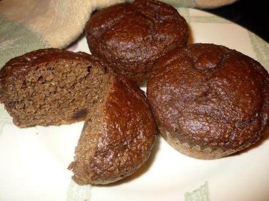 vochtige chocolade vlas muffins