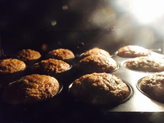 banaan instant havermout muffins