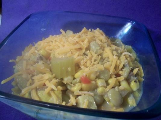 lijdzaam aan succotash (crock pot)