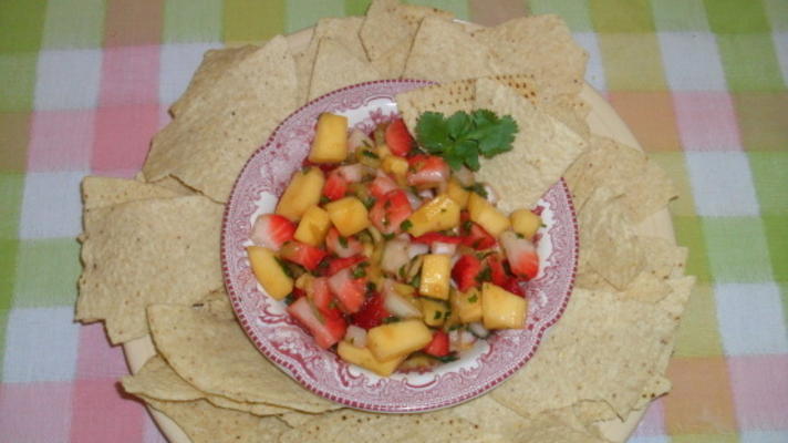 strawberry-mango salsa