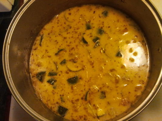 courgettenaardappel en parmezaanse soep