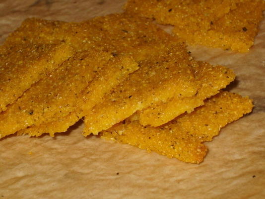 polenta crackers