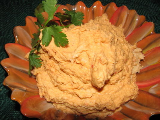 zelfgemaakte houmous / hummus