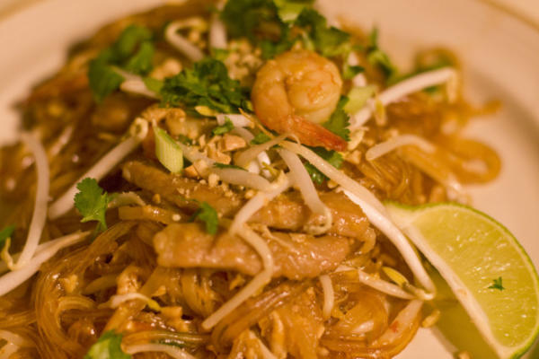 je pad of de mijne? (kip en garnalen pad Thai)