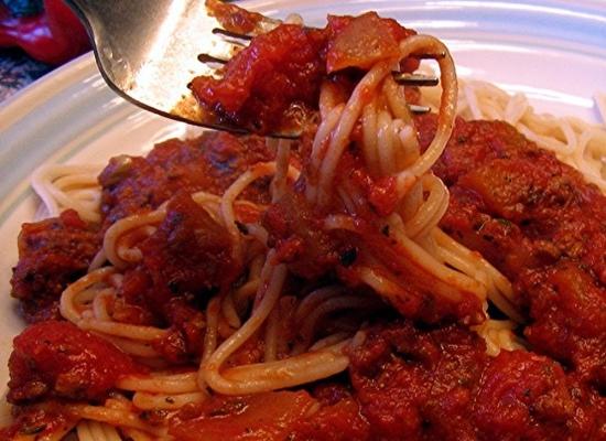 crock pot spaghetti saus (kern)