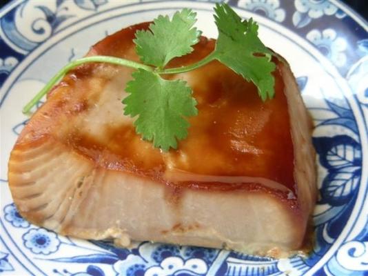 tonijn met teriyaki glazuur