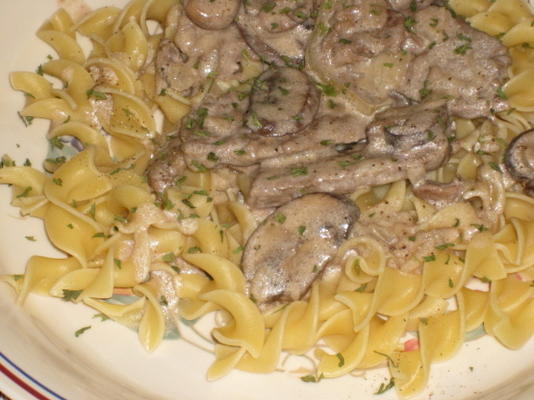 treebeard's beef stroganoff dijon