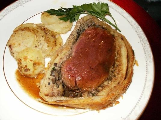 beef wellington met truffel madeira saus