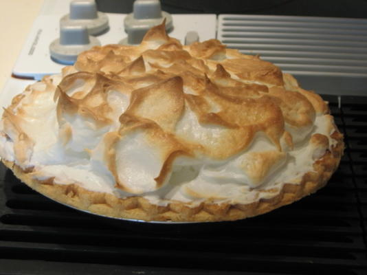 grunced lemon meringue taart van zonsondergang