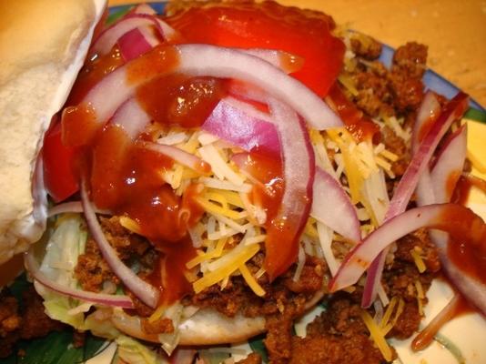 Texas taco burgers