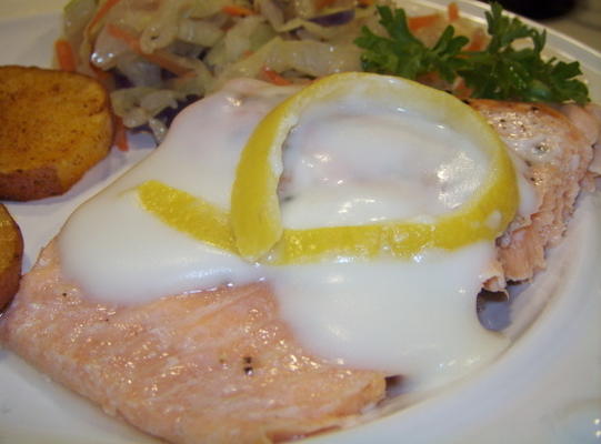 forel in citroensaus