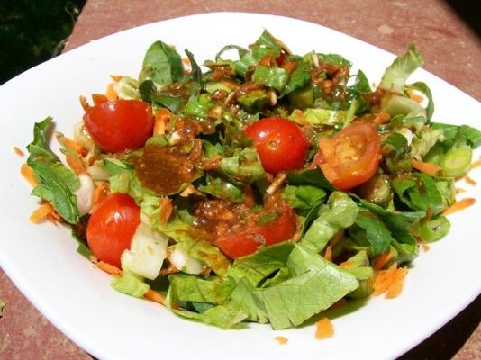 gemengde salade met hoisin vinaigrette