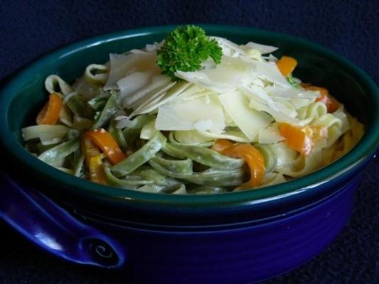 spaghettini met room en whisky saus