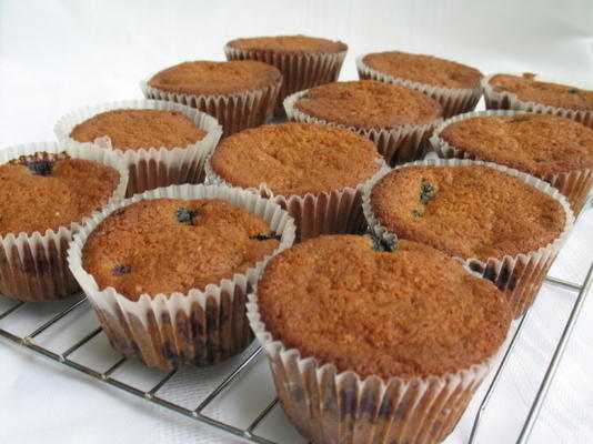 blootsvoets contessa's bosbessen koffie cake muffins