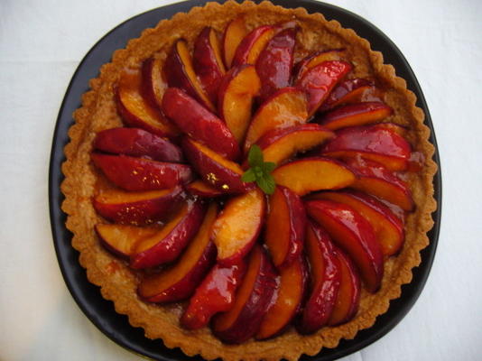 pruimtaart met gemberkorst