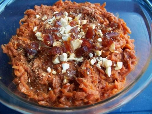 veganistische gajar ka halwa - wortelpudding