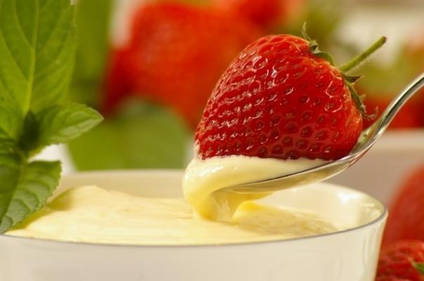 verse aardbeien en dip van oom bill