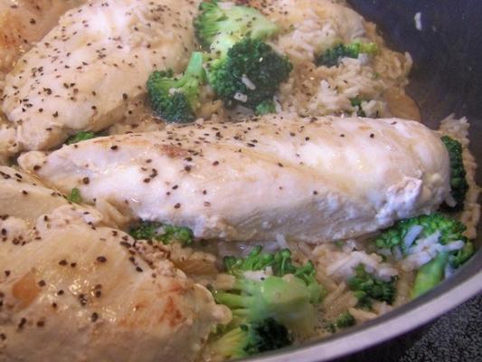 Kip en rijst van 20 minuten met broccoli - k
