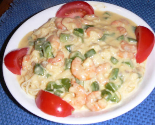 vicki's garnalen en krab pasta